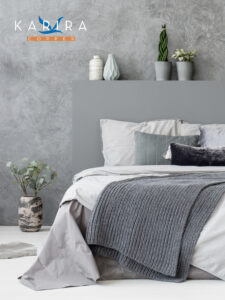 karira copper silver gray bedroom suite